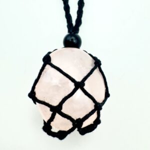 Wisior klatka - Kwarc Różowy